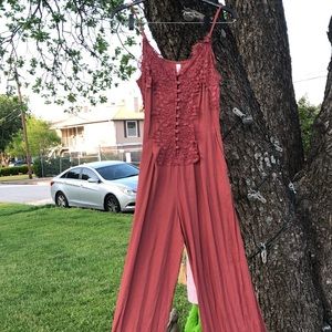 Flowy rosè colored pocket jumper